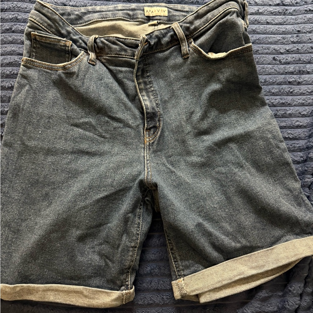 Ava & Viv Dark Blue Denim Shorts